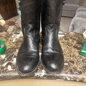 Men's Black Leather Frye Boots